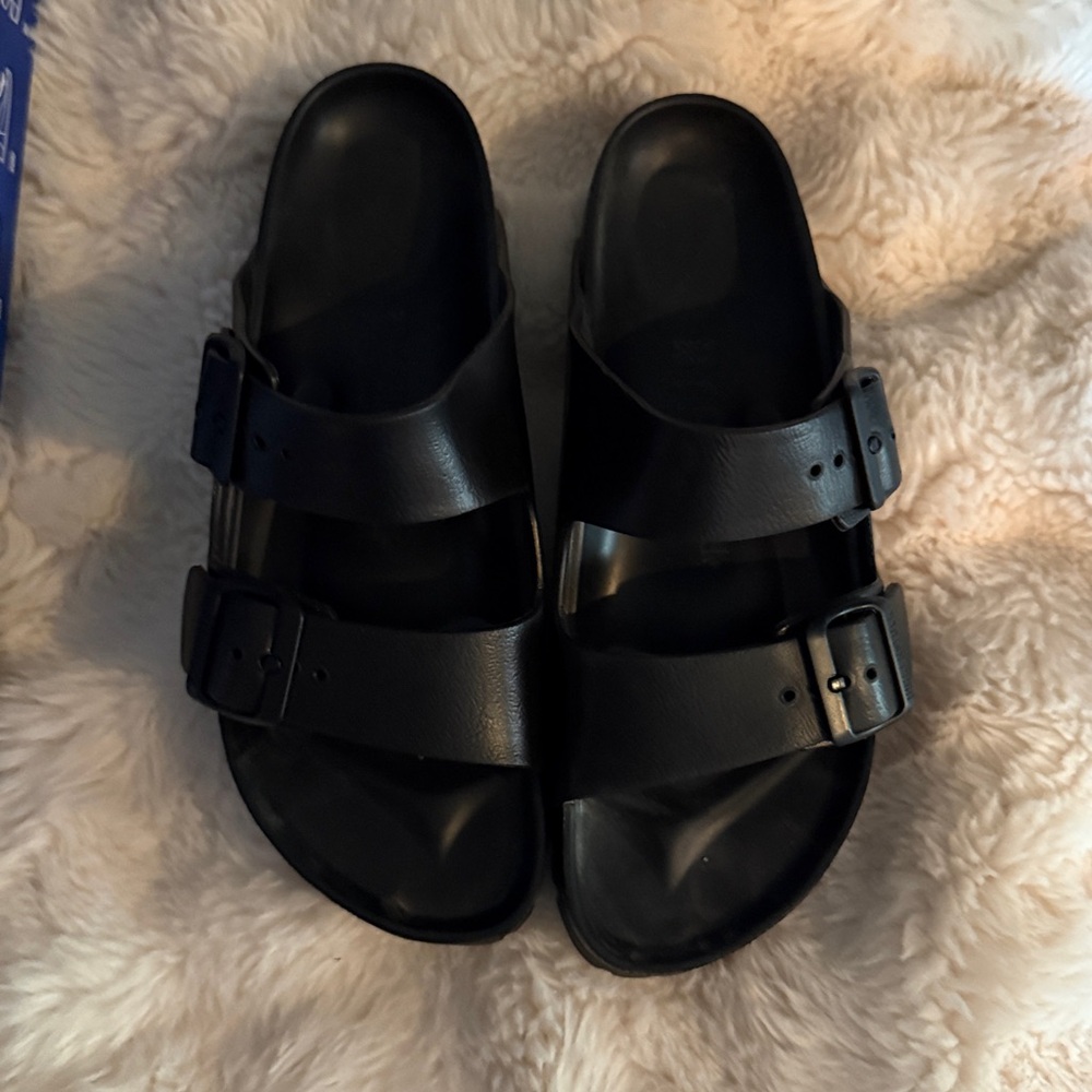 Birkenstock Arizona EVA Sandals in Black size 39